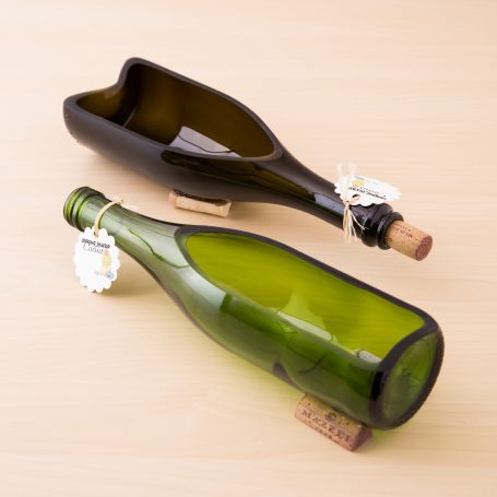 empty wine bottle planters