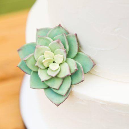 green purple succulent fondant sugar flower