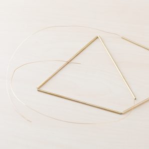 brass tubing for himmeli pyramid project