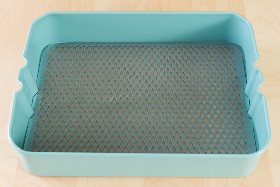 mesh over ikea blue raskog cart shelf